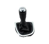 Lever Stick Pen Handle Head For Clio 4 IV MK4 2012 2013 2014 2015 2016 2017 2018 2019 LHD 5/6 Speed Stick Change Head Gearbox Dust Cover Gear Shift Knob Gaiter Boot Cover Case Car Gear Shift Knob(Chro