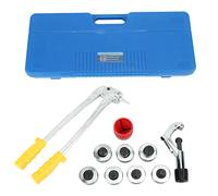 Lever Tube Expander Tool Heavy Duty Alloy Steel 10 to 28mm 7 Size Expanding Jaws for HVAC Refrigeration Boiler Repair Professional Grade Tube Expanding Kit with Storage Box