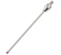 Lever Type M2.5 Thread Probe for CMM Machines & Comparators, 2mm Carbuncle Steel Head Micrometer Gauge Compatible with Dial Indicators(RED Ball 50MM)