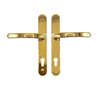 Lever UPVC Multipoint Door Handles 92mm PZ Sprung 200mm Screw Centres Replacement Handle Set for Secure UPVC Door Systems (Polished Brass)