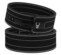 Lever Weight Lifting Leather Belt - 10mm Powerlifting Lever Belt for Men & Women - Lower Back Support Weightlifting Belt for Powerlifting, Deadlifts, Squats (L)