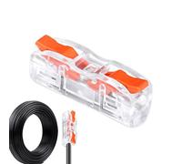 Lever Wire Connectors - Inline Terminal Splicing Connectors for Solid Stranded Wires | Compact with Push In Electrical, Connector Quick, Splice for Home DIY Factory Industrial Wiring Projects