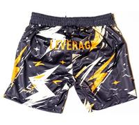 Leverage Mens MMA BJJ Shorts - NoGi Jiujitsu, Kickboxing, Surfing, Summer, Gym, Workout - Mens Gift (UK, Numeric, 30, 32, Regular, Regular, Retro Thunder)