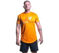 Leverage Mens Streetwear - Gym T-Shirt, Bodybuilding, Longline Curved Hem, Slim Muscle Fit T Shirt - Mens Gift (UK, Numeric, 42, 44, Regular, Regular, Orange)
