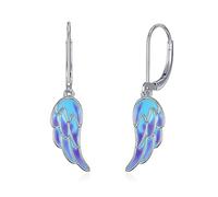Leverback Earrings Silver Dream Catcher/Larimar/Opal/Lapis/Turquoise Drop Earrings Jewellery Gift for Women