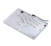 Leverless Controller Arcade Stick CosmoxGaming T16-C: Leverless Arcade Stick with Turbo,Leverless Controller for PC/PS3/PS4/Switch Game,Crystal Low-Profile Switch Arcade Stick Support Hot Swap & SOCD