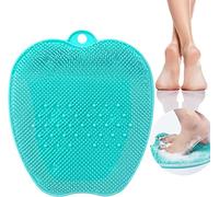 LEVGRY Shower Foot Scrubber Cleaner with Non-slip Suction Cups Massage Multifunctional Acupressure Mat Improves Foot Circulation & Reduces Foot Pain for Pregnant Women Elderly People (Green)