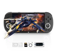 Levhorzn Trimui Smart Pro Handheld Game Console, Retro Hand Held Video Gaming Consoles with 64G/256G TF Card, 5 inch Screen Portable - Black 64GB