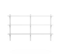 Levi 180 Shelf Medium Aluminum/ White Ash