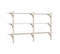Levi 180 Shelf Medium Aluminum/White Pigmented Ash