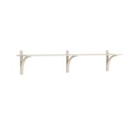 Levi 180 Shelf Small Aluminum/White Pigmented Ash
