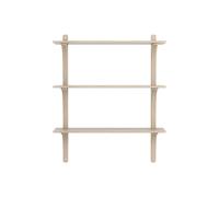Swedese Levi 90 Shelf Medium Aluminum/White Pigmented Oak