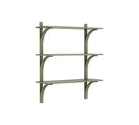 Levi 90 Shelf Medium Brass/ Moss Green/Ash
