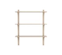 Swedese Levi 90 Shelf Medium Brass/ White Pigmented Oak