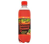 Levi Roots Jamaican Sunset Sparkling Fruit Juice Drink with Refreshing Watermelon and Guava 500 ml Bottle (Case of 12)