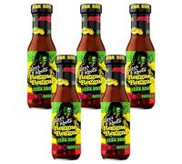 Levi Roots Reggae Jerk BBQ Marinade Sauce Original 290g Pack of 5 Spicy Scotch Bonnet Medium Hot Chilli Gravy Snack Dip Jamaican Barbecue Seasoning with Welari Thank You Card | (5pack) (1450g)