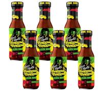 Levi Roots Reggae Jerk BBQ Marinade Sauce Original 290g Pack of 6 Spicy Scotch Bonnet Medium Hot Chilli Gravy Snack Dip Jamaican Barbecue Seasoning with Welari Thank You Card | (6pack) (1740g)