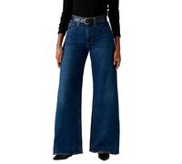 Levi's 728 High Rise Wide Leg Jeans, Navy, Size 29, Inside Leg 30, Women Navy