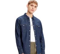 Levis Barstow Western Long Sleeved Shirt Navy Small