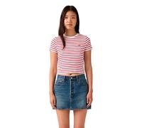 LEVI'S Stripe Slim T-Shirt - White - Womens XS