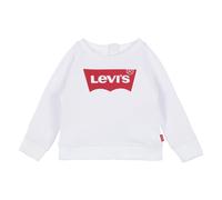 Levi's Kids Ket Item Logo Crew Baby Girls, Red/White, 12 Months