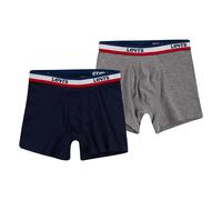 Levi's Boys' Boxer Briefs, 2Pk, Grey Heather, Size L, Stretchable, Mid Rise, Sportswear Theme