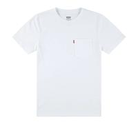 LEVI'S Boy's Sunset Pocket Tee KT-Knit TOP, Bright White, 2-8 Years