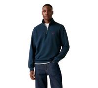 Levi's Original Hallmark Logo 1/4 Zip Sweat Top, Navy, Size M, Men Navy