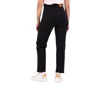 Levi's Women's Ribcage Straight Ankle, Black Heart, 26W / 29L