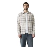Levi's Sunset 1 Pocket Standard Button-Down Shirt, Ishu Plaid Moonbeam, L Men's