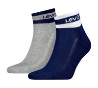 Levi's Quarter Socks, Navy/Grey, 35/38