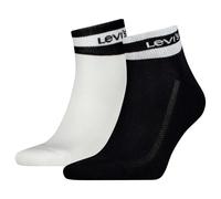 Levi's Quarter Socks, Black/White, 35/38