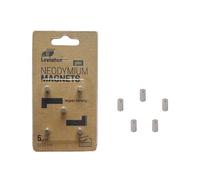 LEVIATAN 110191 Neodymium Magnets with Extremely Strong Adhesive Power on Magnetic Board Pin Board Fridge Whiteboard Pack of 5