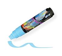 LEVIATAN Chalk Pens for Blackboard Washable Chalk Pen Dry & Wet Wipe Clean Chalk Marker Chalk Marker Chisel Tip 10 mm Blue