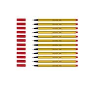 LEVIATAN D400 Fineliner Red 12 Pieces | Suitable for Everyday Use, Stationery and School Supplies | Line Width Approx. 0.4 mm