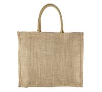 LEVIATAN EKO Jute Bag 42 x 36 cm - 100% Jute Shopper, Natural Jute Bag - Robust and Large
