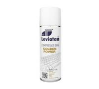Leviatan Golden Power Air Duster Can, 400ml - Compressed Air Spray for Electronics Cleaning, Keyboards, Computers, Cameras, Mobile Phones - with Extension Nozzle