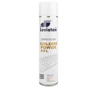 Leviatan Golden Power Air Duster Can, 600ml - Compressed Air Spray for Electronics Cleaning, Keyboards, Computers, Cameras, Mobile Phones - with Extension Nozzle