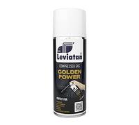 LEVIATAN Golden Power Compressed Air Spray 400 ml | Compressed Air Purifier | for Cleaning the Keyboard, Computer, Camera, Mobile Phone