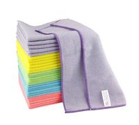 LEVIATAN IDEA HOME Microfiber Cleaning Cloths 30 Pack - 40x40 cm Multicolored Cloths - Ultra Absorbent & Quick Dry - Streak-Free Cleaning for Home Kitchen Office Hotel Glass Windows Screens