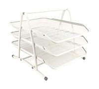 Leviatan Metal Storage Compartments | Office Desk Organizer | Document Drawers | A4 Document Tray | Organizer Mesh | Office Drawer Organization System | Pearl