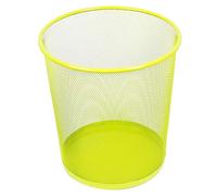 Leviatan Paper bin Made from Wire mesh | Office Waste bin | Garbage bin | Paper bin | 266 mm x 218 mm x 280 mm, 12 litres, Lime Colour