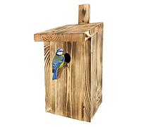 LEVIATAN Paridae Nesting Box | Nature for Great Tit 33 mm | Solid Wood I Ready-to-Use, No Assembly Required | Screwed Nesting Boxes for Birds | Tit Box, Bird House | Weatherproof