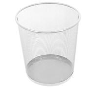 Leviatan Wire Mesh Waste Paper Bin | 266 x 218 x 280 mm | for Home, Office, School | Office Trash Can 12 L | Pearl Color