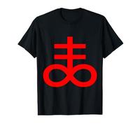 Leviathan Cross Black Sulfur Symbol Occult Magic Satanic Value Graphic T-Shirt