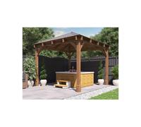 Leviathan Timber Gazebo W3.2m x D3.2m Wooden - Dunster House