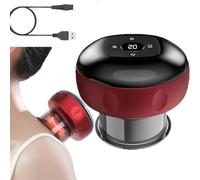 Levide Cupping,Smart Cupping Therapy Massager,5-in-1 Adjustable 12 Levels Smart Cupping Gua Sha Massager,Cups Therapy Scraping Tool,Relieves Neck Shoulder Back Aches,Enhance Blood Circulation (Red)