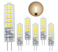 Levidon 2W G4 LED Bulbs Cool White 4000K 270LM, Replacement for 30W Halogen Bulb, Non-Flicker 12V, Energy Saving G4 Capsule Light Bulbs, Non-Dimmable, 6 Pack