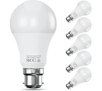 Levidon Bayonet Light Bulbs 100W Equivalent, Warm White 2700K, 13.5W 1520LM Super Bright LED Bayonet Bulb, Daylight B22 LED Bulbs, BC GLS Energy Saving Lightbulbs Bayonette, Non-dimmable, Pack of 6