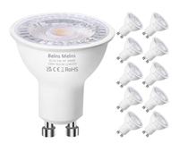 Levidon GU10 LED Bulbs, Nature White 4000K, 5W LED GU10 Spotlight Bulb, 50W Halogen Bulb Equivalent, 362LM 220-240V 38 Degree Narrow Beam Angle Non-dimmable - Pack of 10